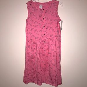 Girls dinosaur print shirt dress